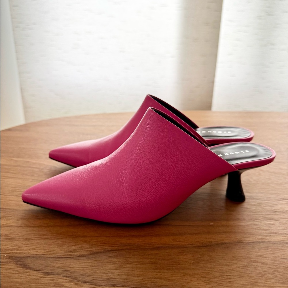 Simon Miller Pink Leather Mules - Picture 2 of 3